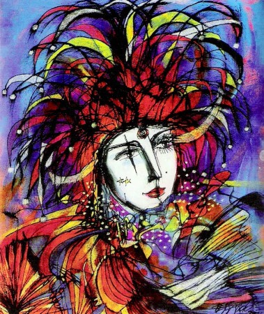 Pintura Abstracta Figurativa en Acrílico Arte Abstracto en Acrílico